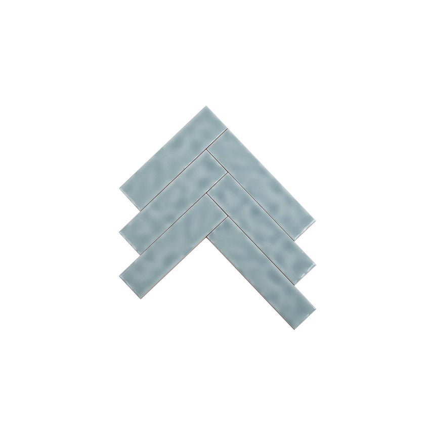 Ceramics Wave Tile 50x200 Gloss Sky Blue Subway Tilemall
