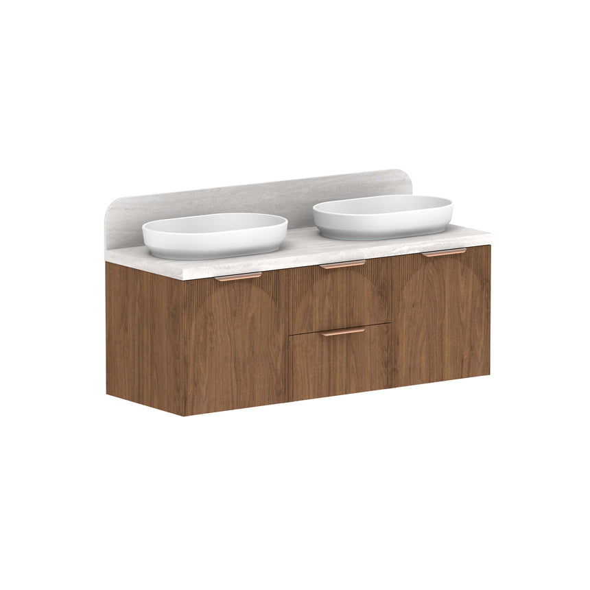 ADP Archie Door and Drawer Wall Hung Vanity Durasein Solid Surface Vanity ADP 1350mm Double