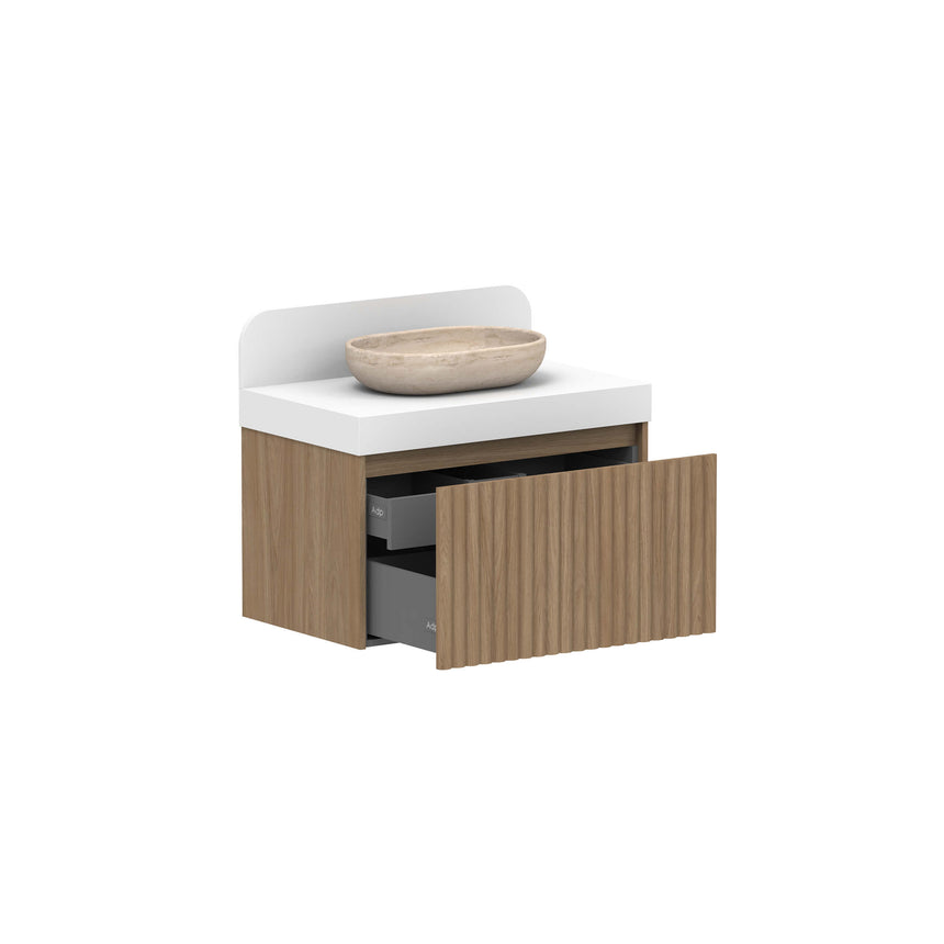 ADP Harper All Drawer Slim Wall Hung Vanity Durasein Solid Surface Vanity ADP