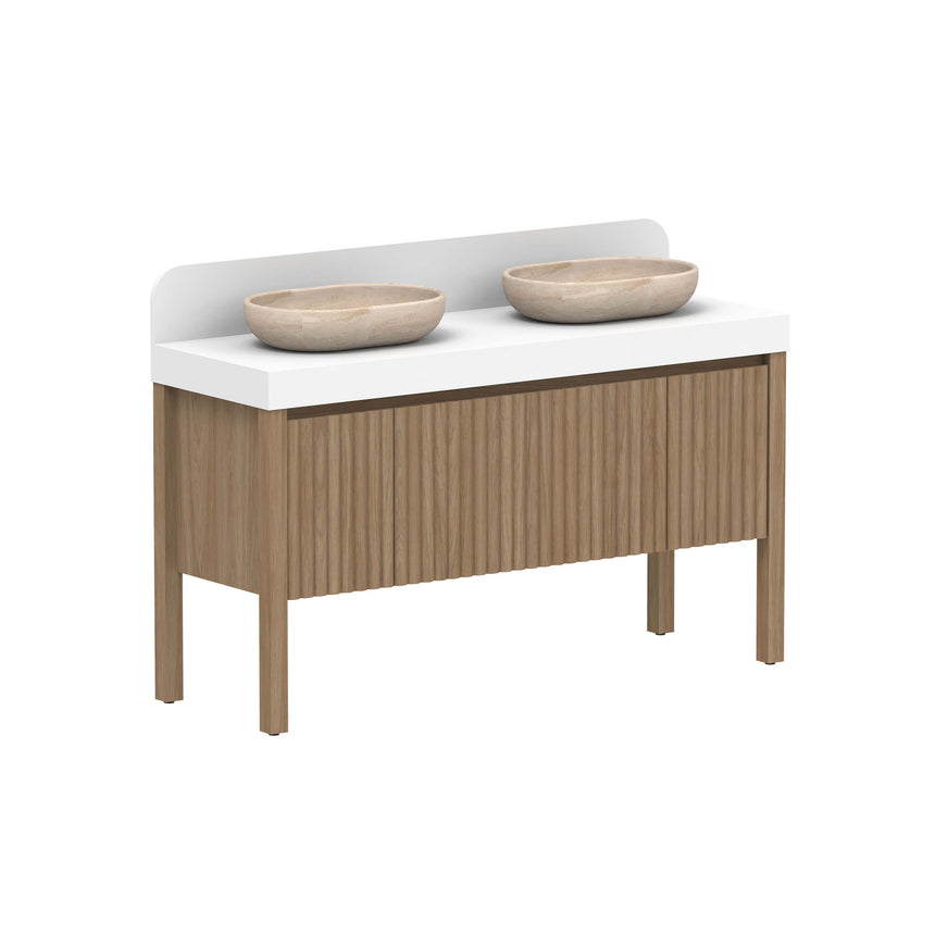 ADP Harper All Drawer Slim Floor Mount Vanity Durasein Solid Surface Vanity ADP 1500mm Double