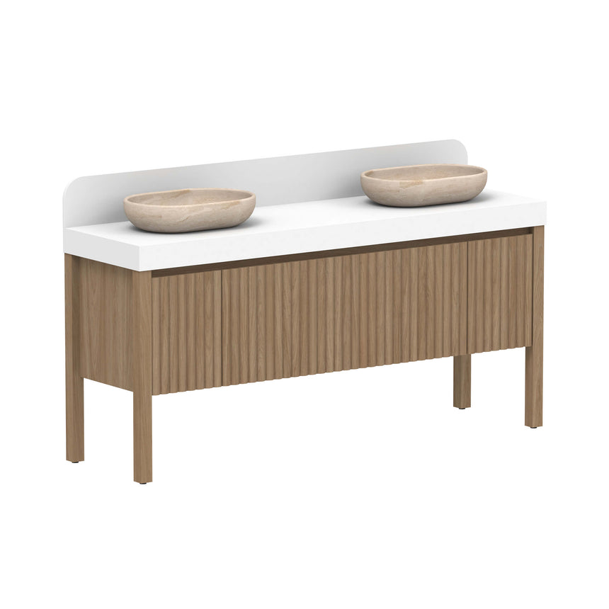 ADP Harper All Drawer Slim Floor Mount Vanity Durasein Solid Surface Vanity ADP 1800mm Double