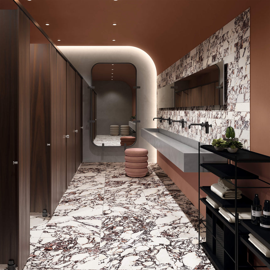 Lush 3D Touche 600x600 Natural Rubis Marble Look Tiles Tilemall