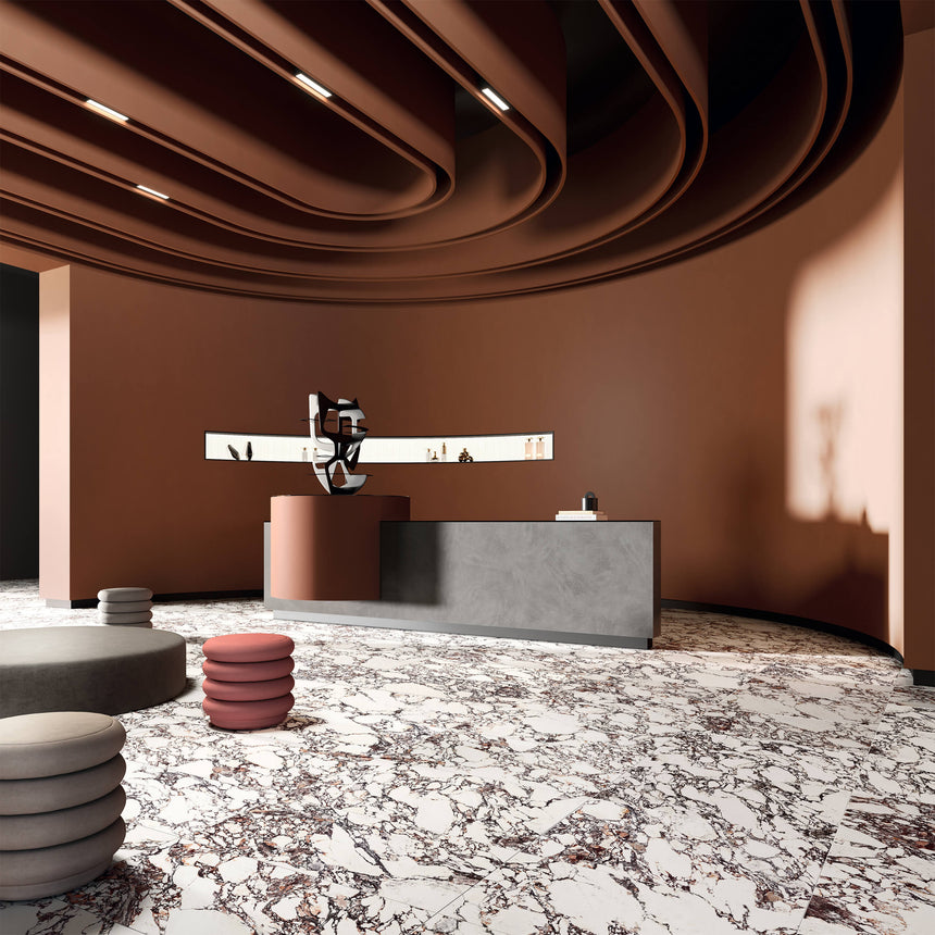 Lush 3D Touche 600x600 Natural Rubis Marble Look Tiles Tilemall