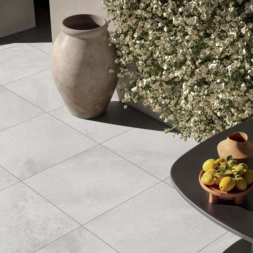 Chiswick 600x300 Matt White Stone Look Tiles Tilemall