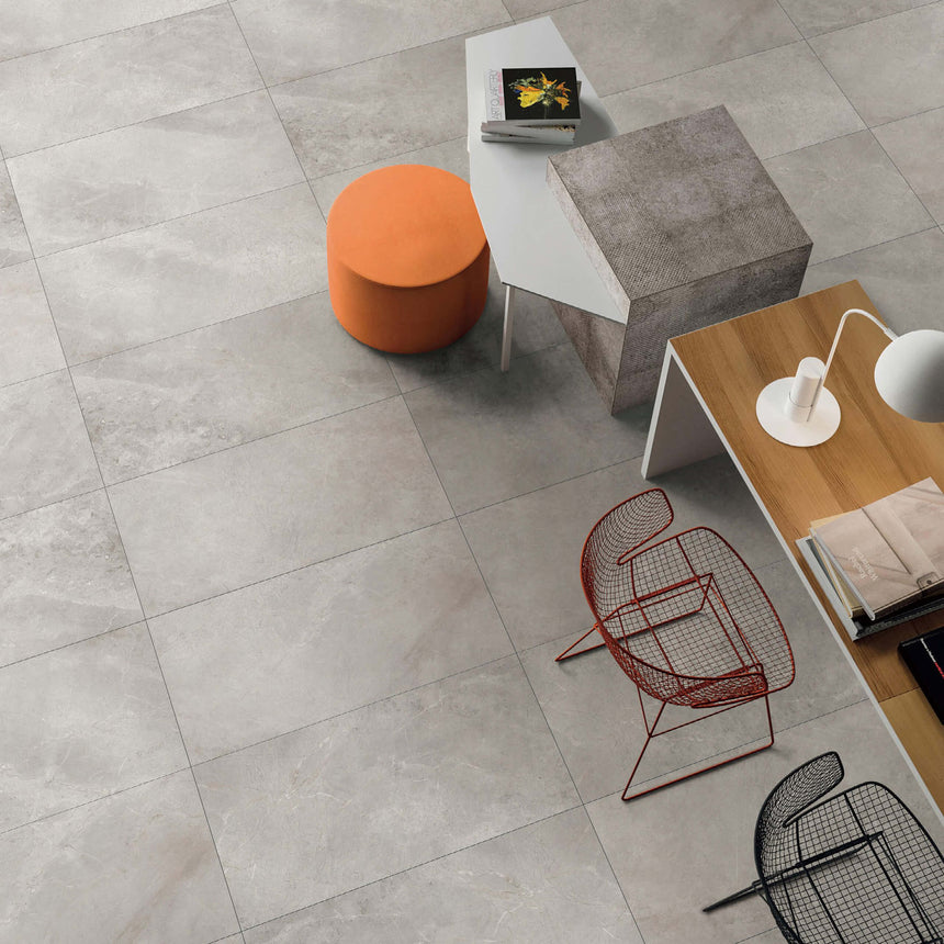 Chiswick 600x600 Matt Cream Stone Look Tiles Tilemall