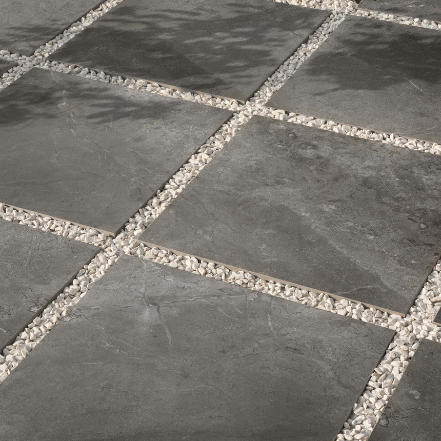 Chiswick 600x600 Honed Charcoal Stone Look Tiles Tilemall