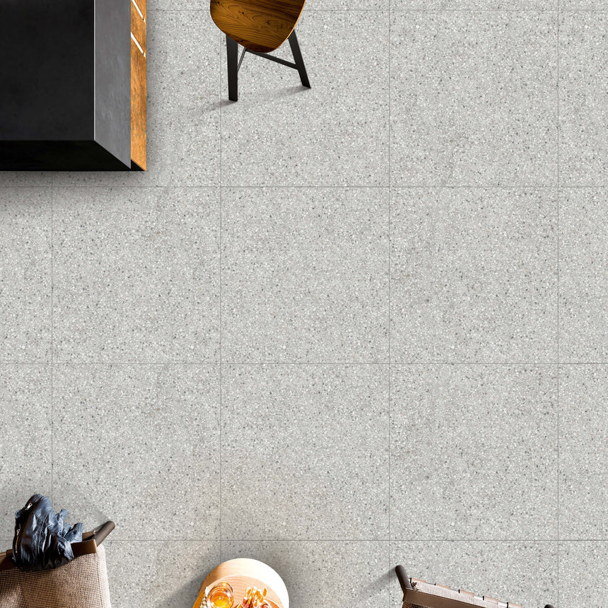 Shoreline 600x600 Matt Bianco Terrazzo Look Tiles Tilemall