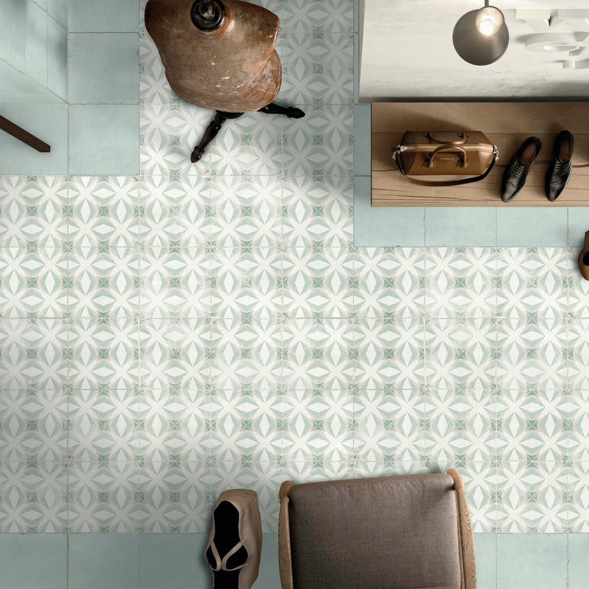 Valencia 200x200 Matt Palmar Encaustic Look Tiles Tilemall