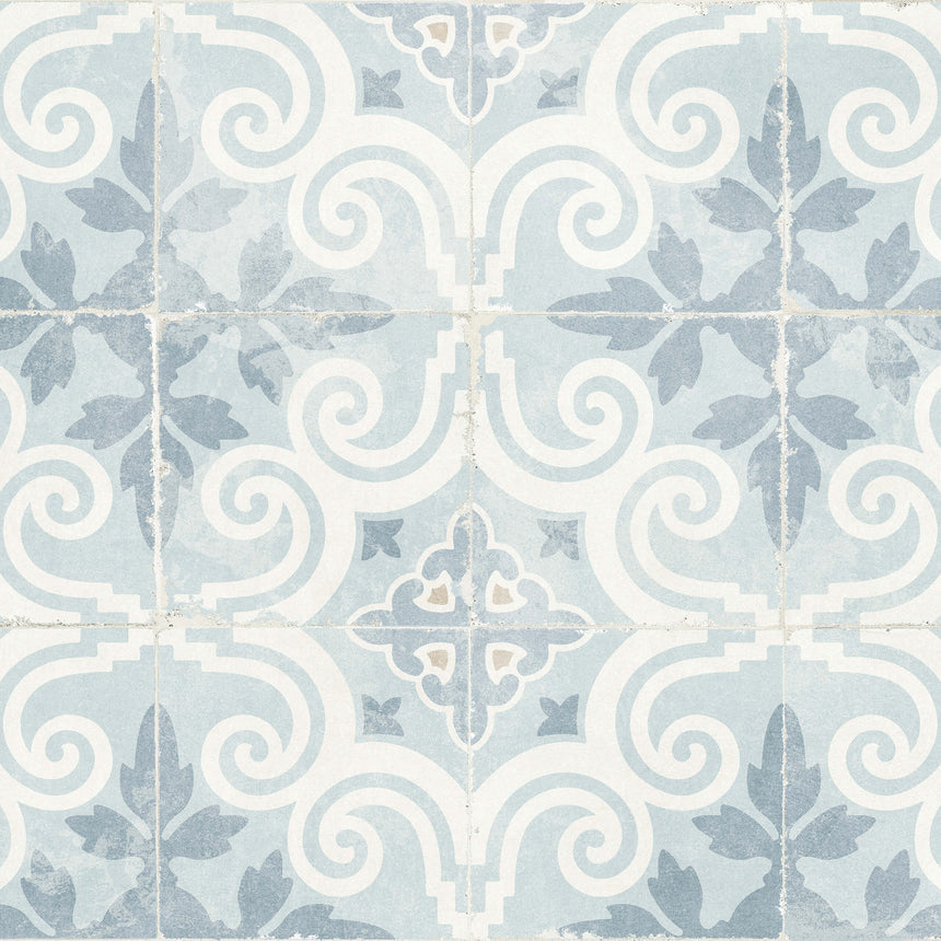 Valencia 200x200 Matt Turia Encaustic Look Tiles Tilemall
