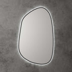 Tarcoola Asymmetric LED Mirror 553x903x36mm Matte Black