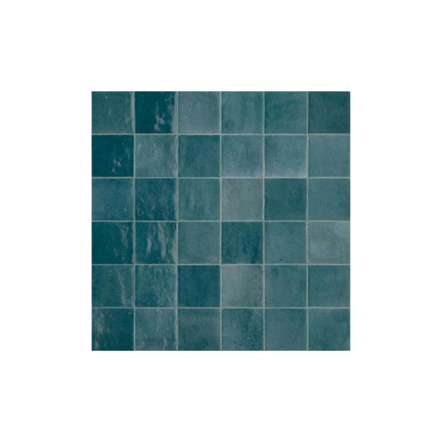 Zellige 100x100 Gloss Petrolio Sample Sample ACE