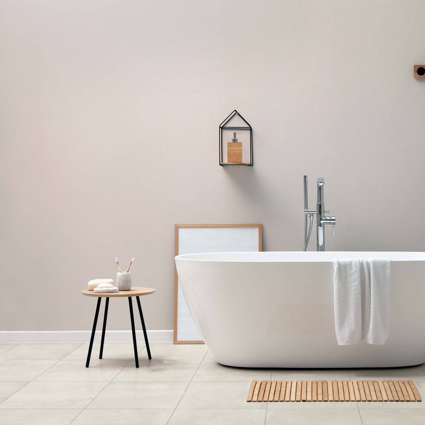 El Barro Clay 600x300 Matt White Concrete Look Tiles Tilemall Default Title