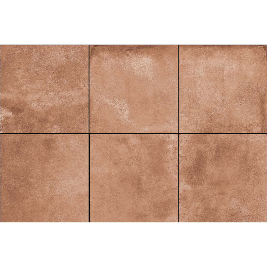 El Barro Clay 600x600 External Terracotta Concrete Look Tiles Tilemall Default Title