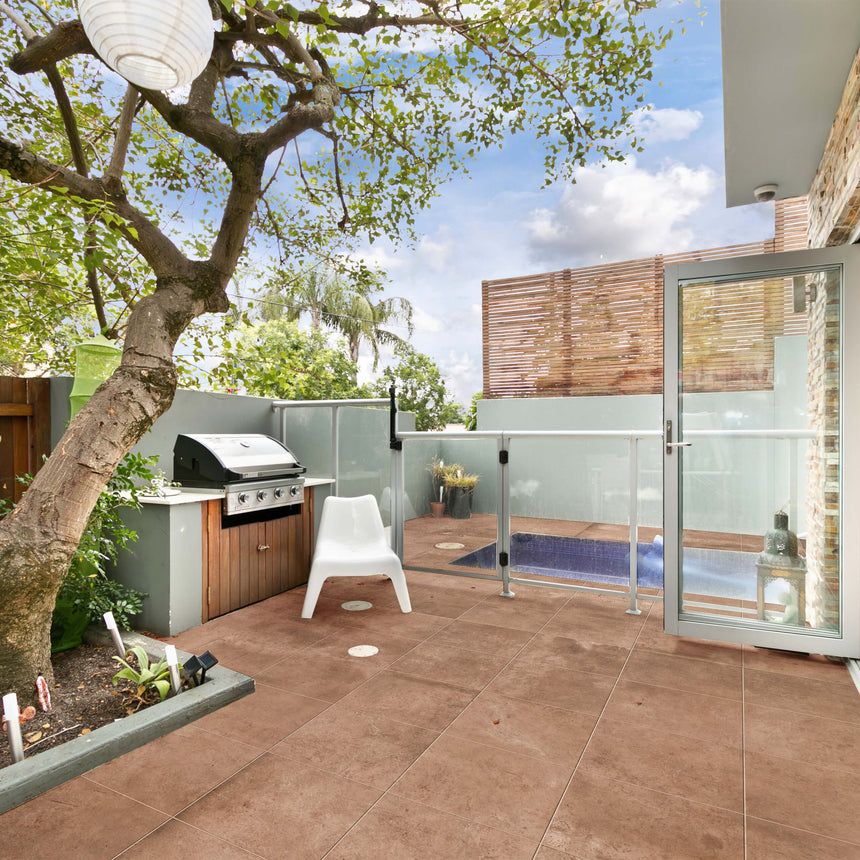 El Barro Clay 600x600 External Terracotta Concrete Look Tiles Tilemall