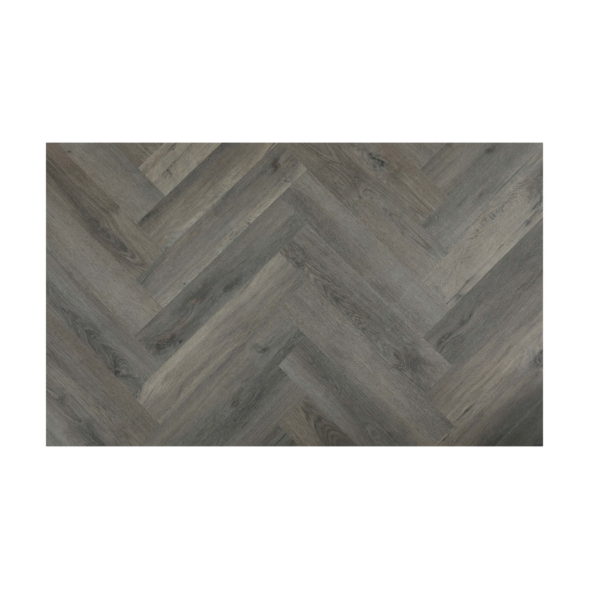 Belle Vie Herringbone Hybrid Collection 625x125x7mm Weathered Grey Oak Hybrid Flooring Topdeck Default Title