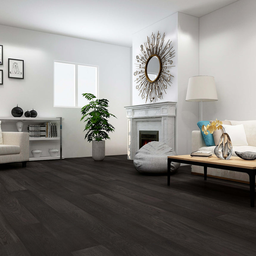 Storm Deluxe Water Proof Timber Planks 1900x190x8.5mm French Mocha Hybrid Flooring Topdeck