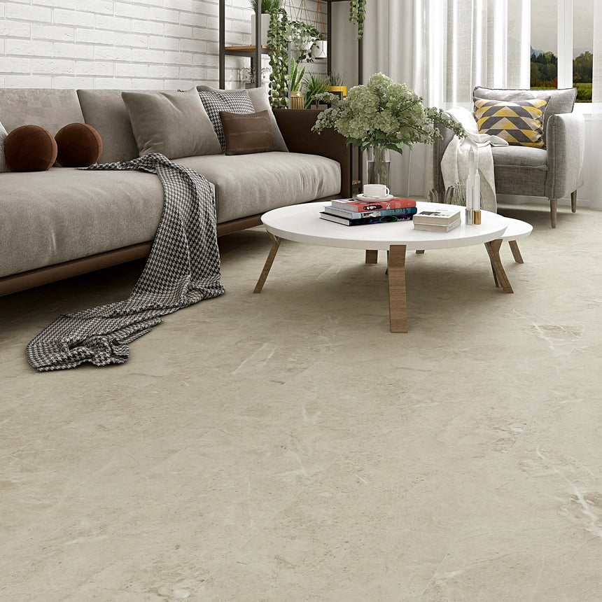 Artisan Hybrid Tile 620x310x9mm Grema Marfil Hybrid Flooring Topdeck