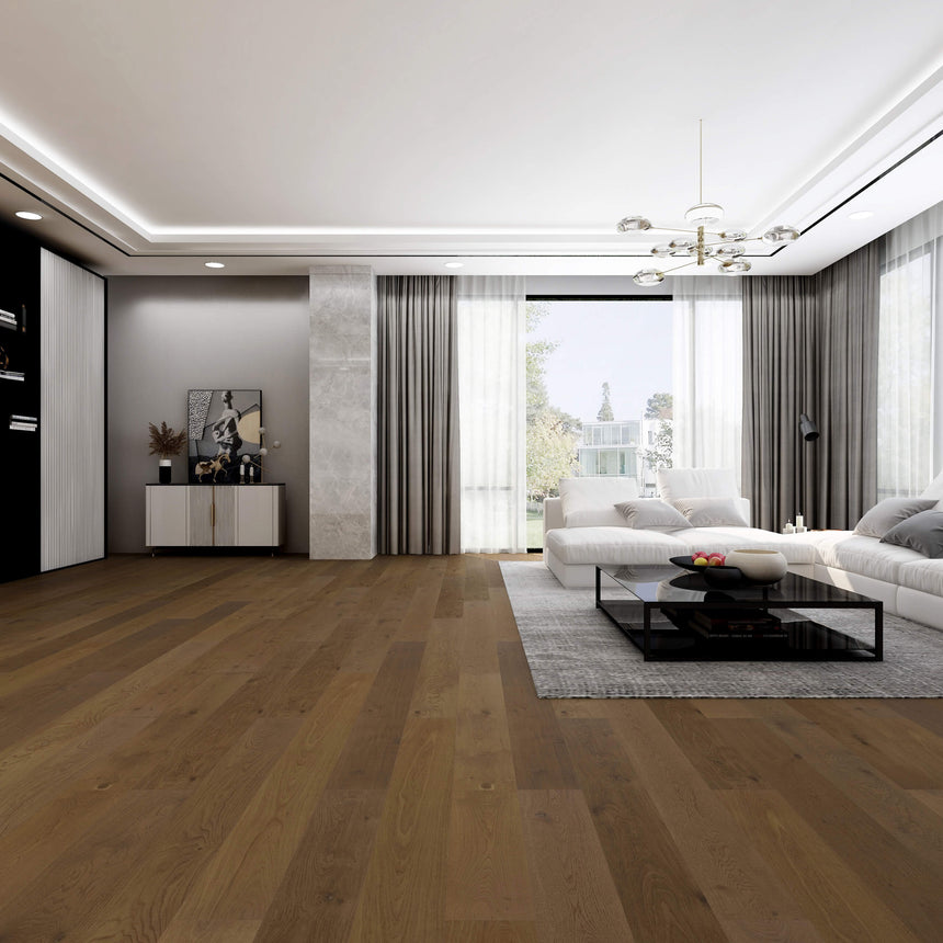 Project Oak 1900x190x14/2mm Vintage Mocha Engineered Flooring Topdeck