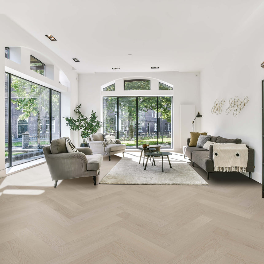 Castel Nuovo Herringbone Collection 600x120x14/3mm Winston Hill Engineered Flooring Topdeck