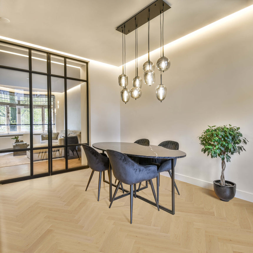 Castel Nuovo Herringbone Collection 600x120x14/3mm Chateau Engineered Flooring Topdeck