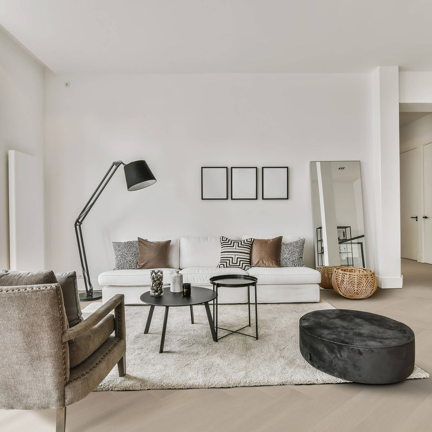 Castel Nuovo Herringbone Collection 600x120x14/3mm Panania Oak Engineered Flooring Topdeck