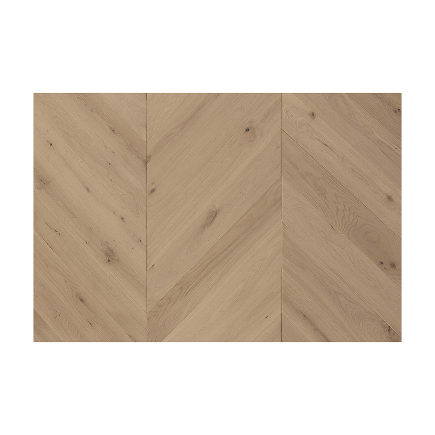 Cavallo Bianco Chevron Collection 780x125x14/3mm British Oak Natural Engineered Flooring Topdeck Default Title