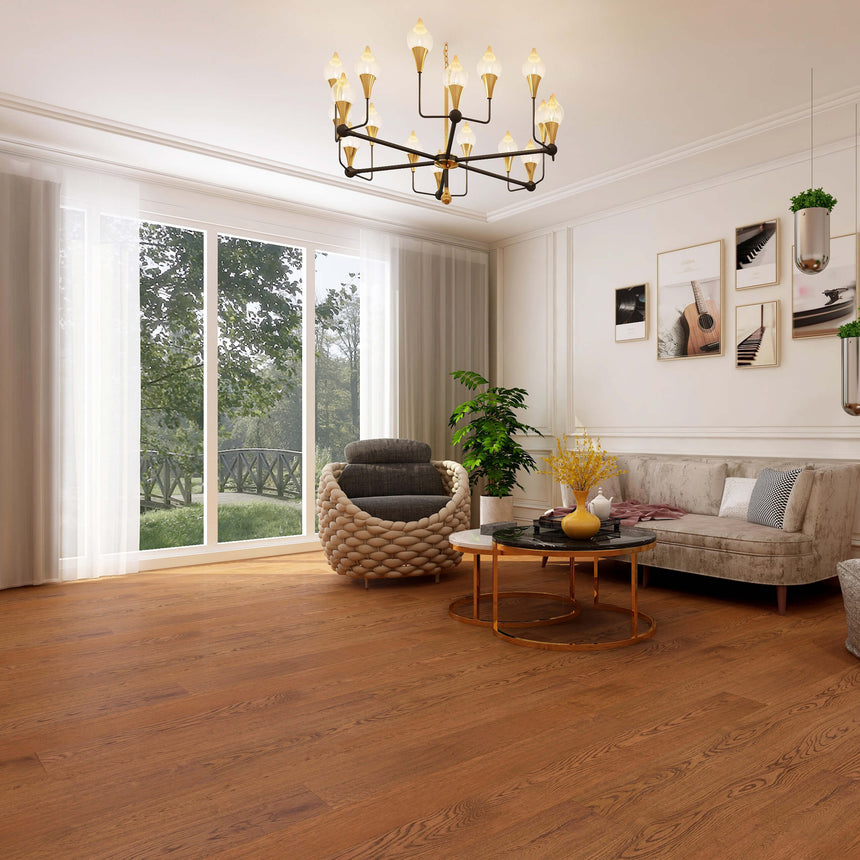 Veroni Euro Oak Engineered Flooring 1900x185x15/4mm French Chestnut Engineered Flooring Topdeck