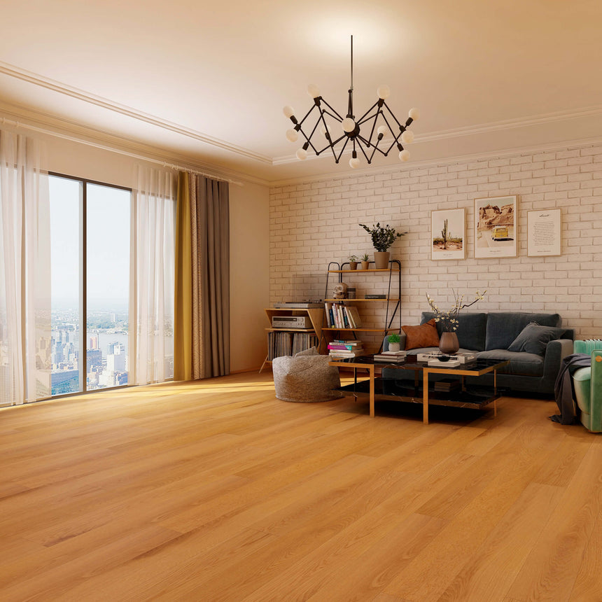 Veroni Euro Oak Engineered Flooring 1900x185x15/4mm Oak Natural Engineered Flooring Topdeck
