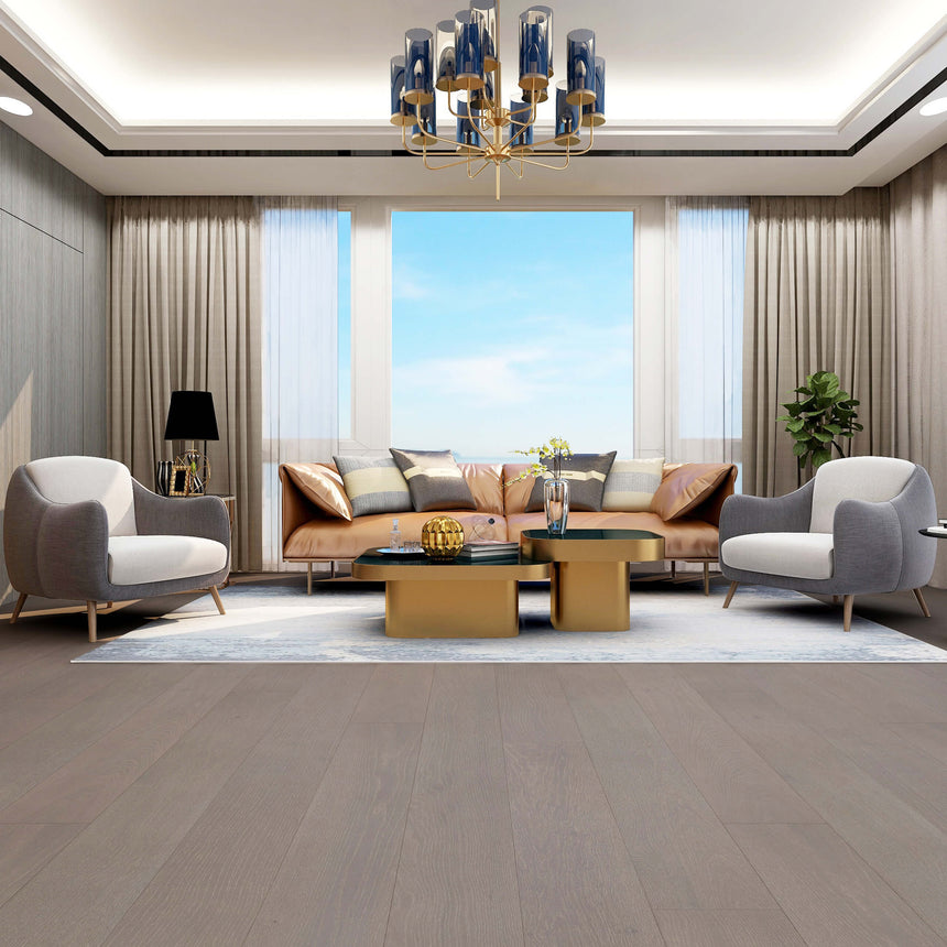 Grande Provence Euro Oak Engineered Flooring 2200x220x21/6mm Storm Grey Engineered Flooring Topdeck