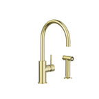 Nero Zen SS316L Kitchen Mixer With Hand Spray Brushed Gold