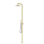 Nero Zen SS316L Outdoor Freestanding Shower Column Brushed Gold
