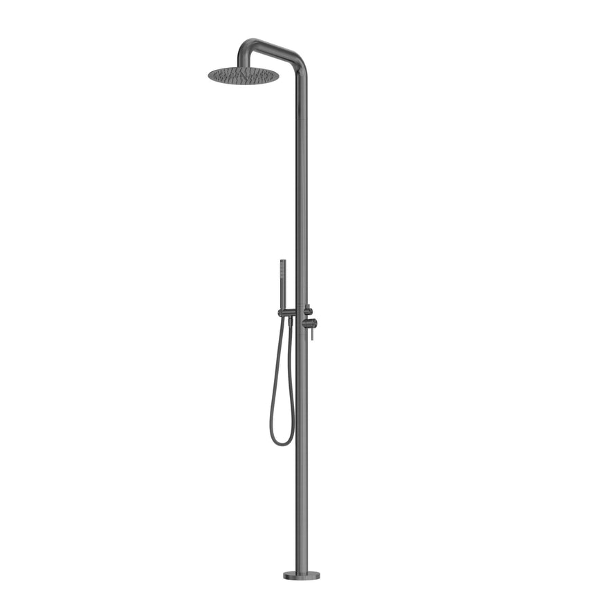 Nero Zen SS316L Outdoor Freestanding Shower Column Graphite Shower Nero