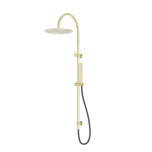 Nero Zen SS316L Twin Shower With Outdoor Shower Hose Brushed Gold Shower Nero Default Title