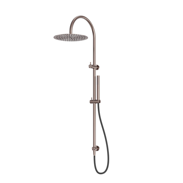 Nero Zen SS316L Twin Shower With Outdoor Shower Hose Brushed Bronze Shower Nero Default Title