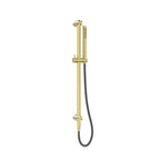 Nero Zen SS316L Shower Rail With Outdoor Shower Hose Brushed Gold