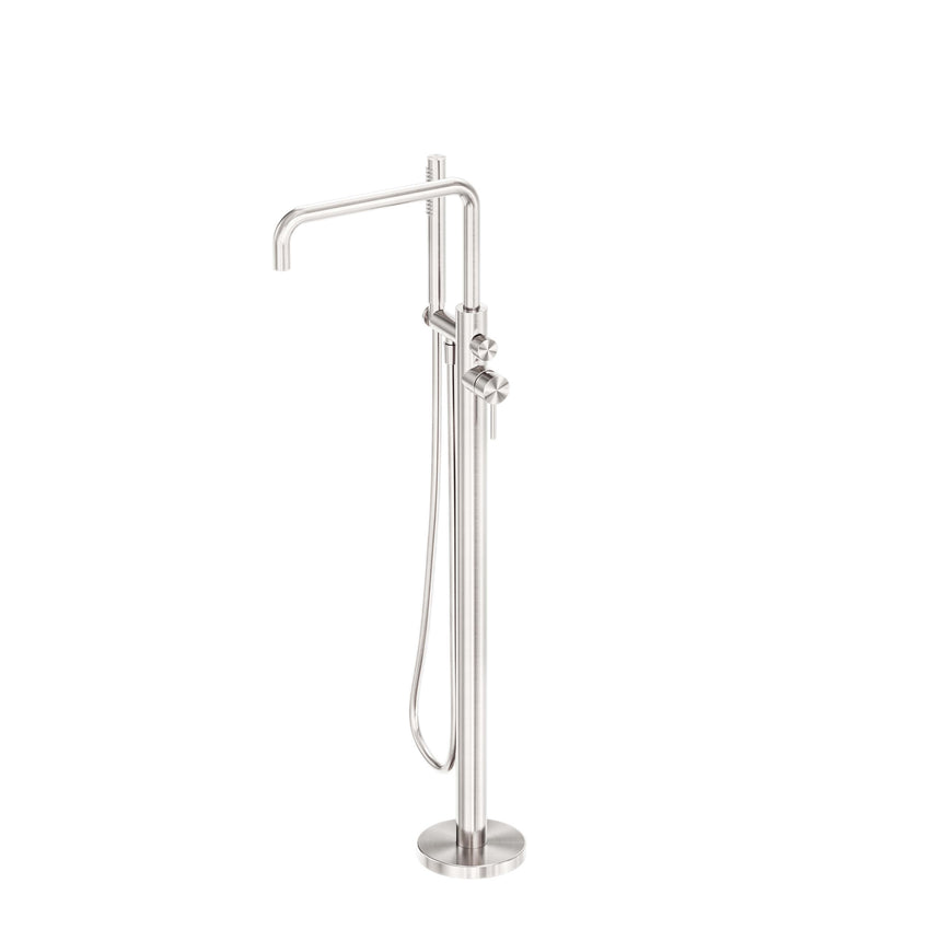 Nero Zen SS316L Freestanding Bath Mixer Brushed Nickel Shower Nero Default Title