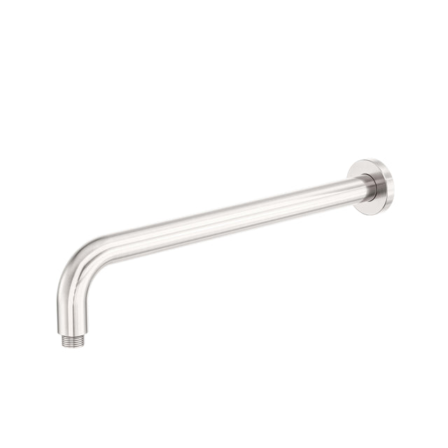 Nero Zen SS316L Round Shower Arm 400mm Length Brushed Nickel Shower Nero Default Title