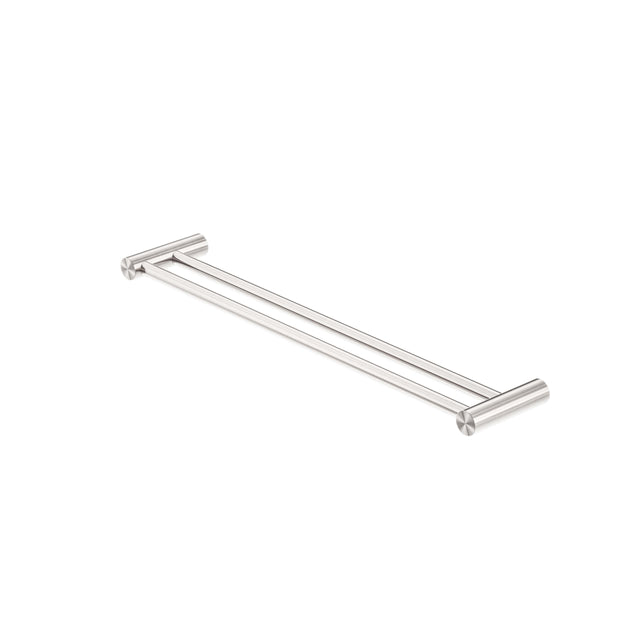 Nero Zen SS316L Double Towel Rail 600mm Brushed Nickel Bathroom Accessories Nero Default Title