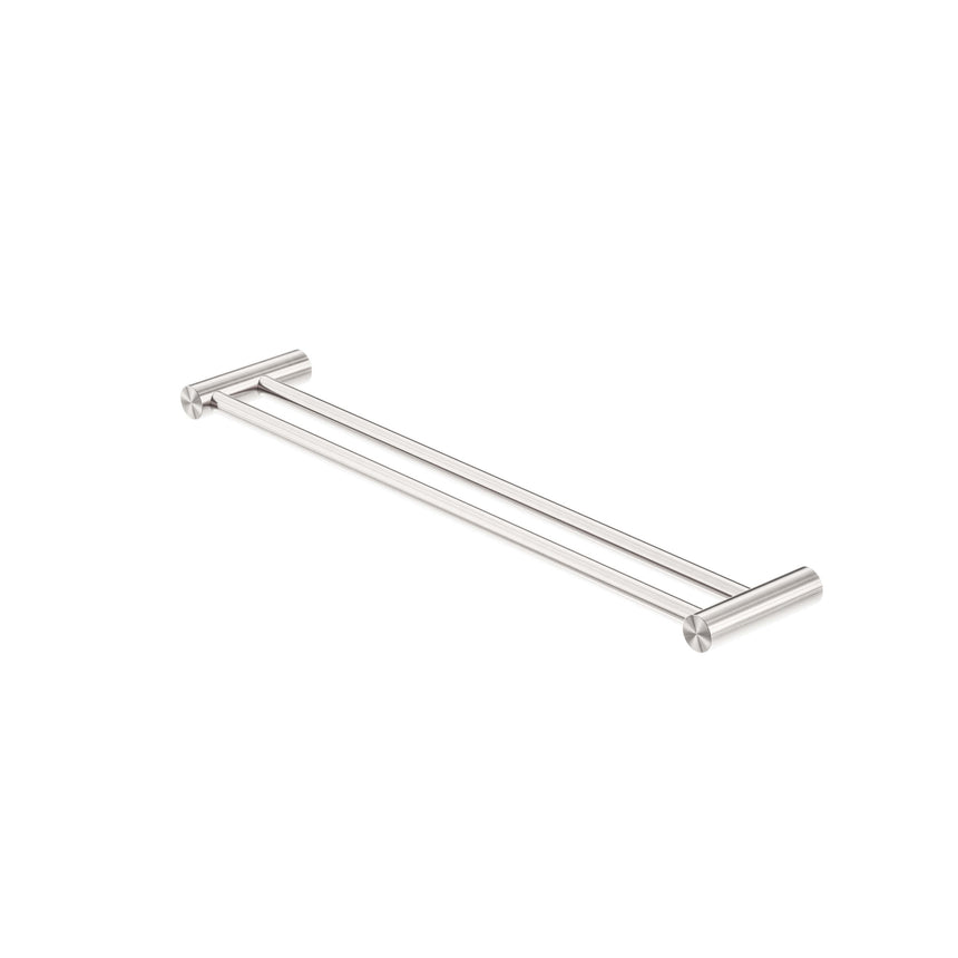 Nero Zen SS316L Double Towel Rail 600mm Brushed Nickel Bathroom Accessories Nero Default Title