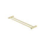 Nero Zen SS316L Double Towel Rail 600mm Brushed Gold