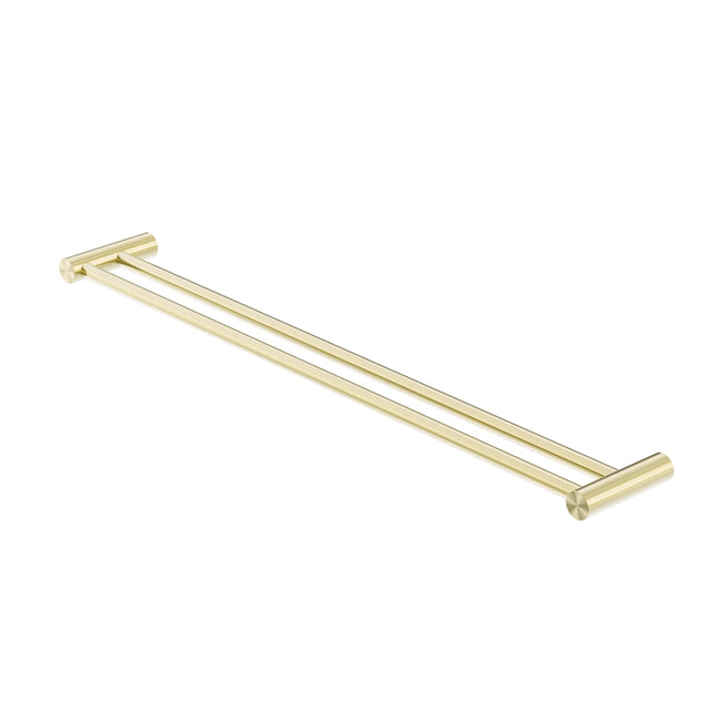 Nero Zen SS316L Double Towel Rail 800mm Brushed Gold Bathroom Accessories Nero Default Title