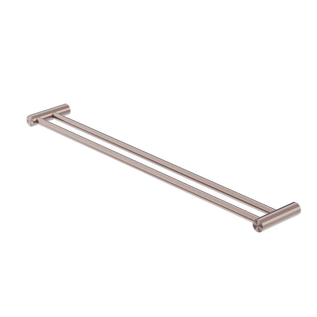 Nero Zen SS316L Double Towel Rail 800mm Brushed Bronze Bathroom Accessories Nero Default Title