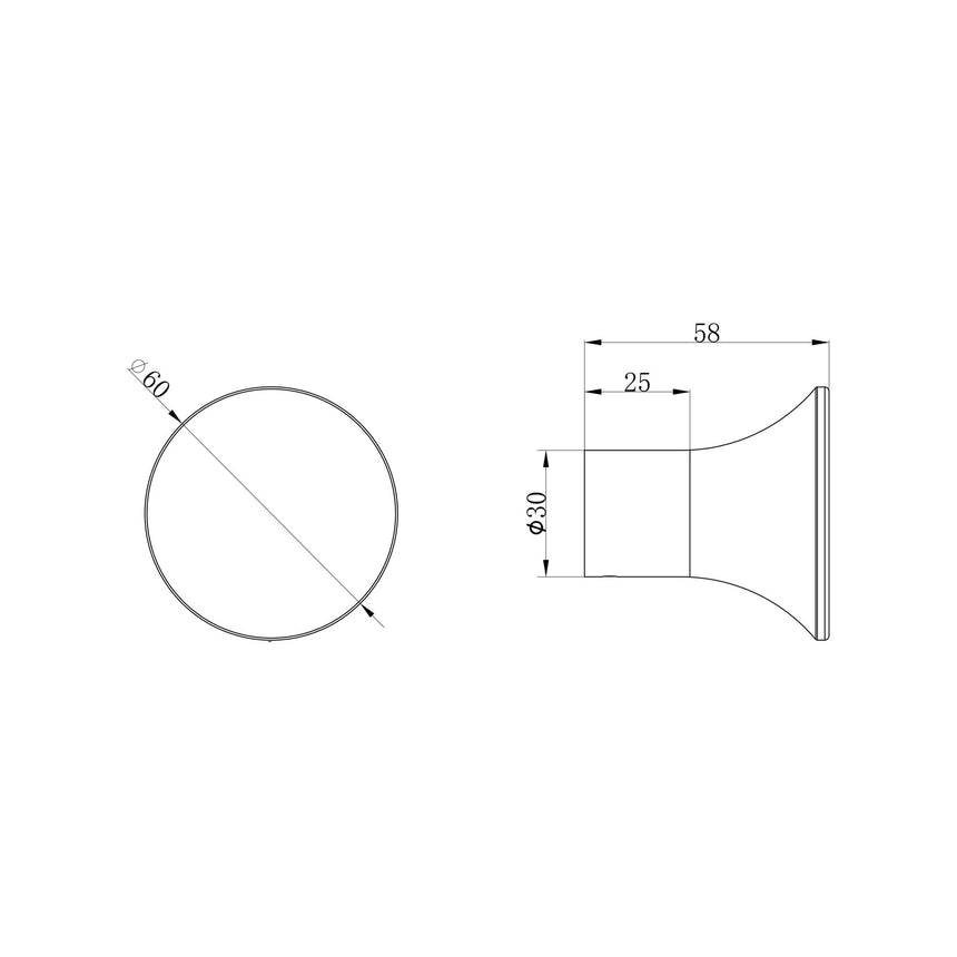 Nero Zen SS316L Robe Hook Brushed Nickel Bathroom Accessories Nero