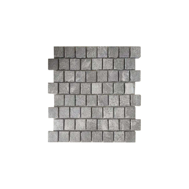 Cobble Stone Net Back Stacked 90x90x20 Raven Black Sample Sample Tilemall