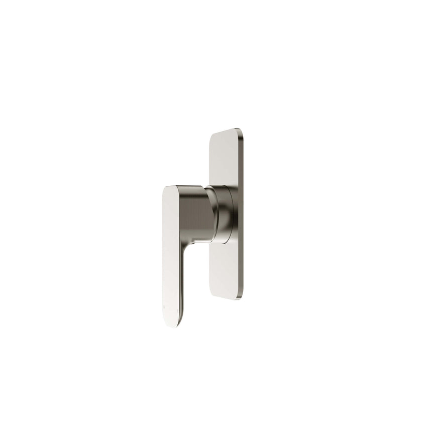 Otti Oskar OT brushed nickel shower mixer front view showing lever control and plate by Tilemall