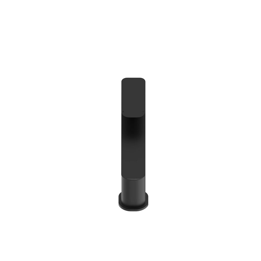 Otti Oskar Tall matte black basin mixer vertical body detail by Tilemall