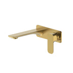Oskar Wall Basin Mixer Brushed Gold