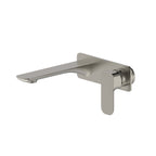 Oskar Wall Basin Mixer Brushed Nickel