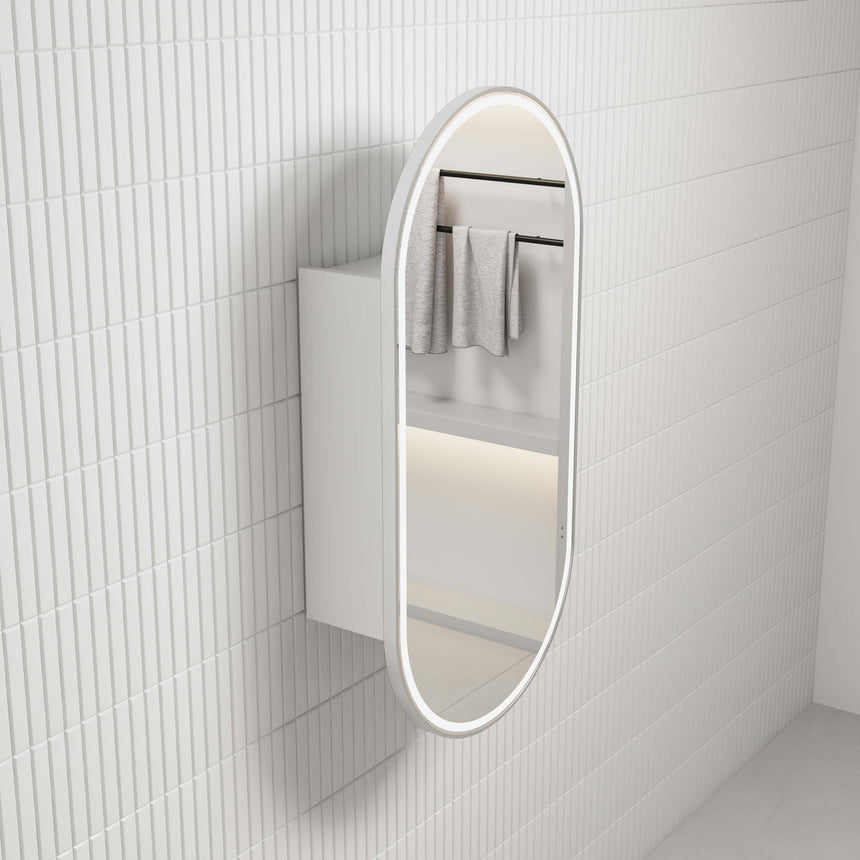 Aulic Beau Monde Oblong LED Shaving Cabinet LED Shaving Cabinet Aulic