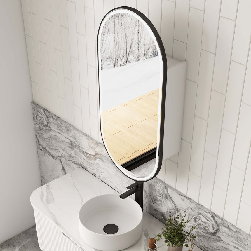 Aulic Beau Monde Oblong LED Shaving Cabinet LED Shaving Cabinet Aulic